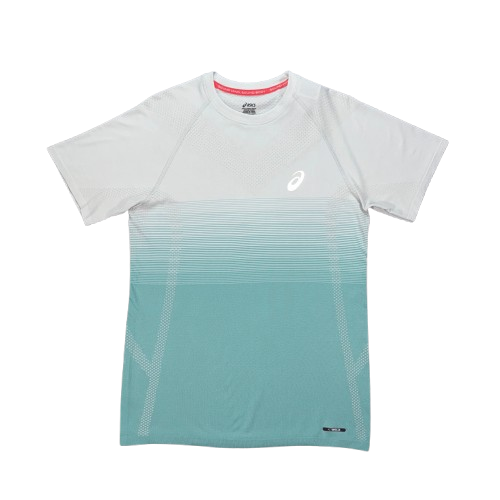 ASICS - White / Teal Seamless T Shirt
