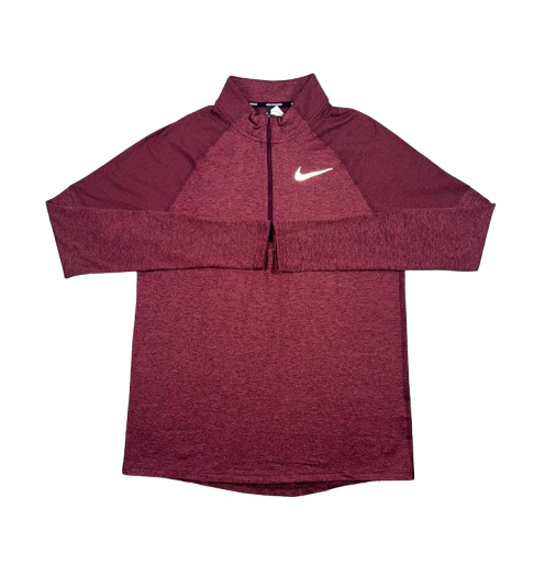 Nike - Maroon Element Half Zip Running Top